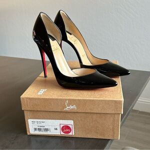 Christian Louboutin Black Iriza Patent Heels
